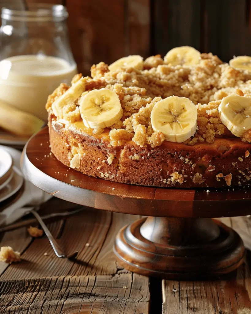 Easy Banana Crumb Cake