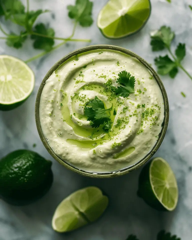 Cilantro Lime Cashew Crema