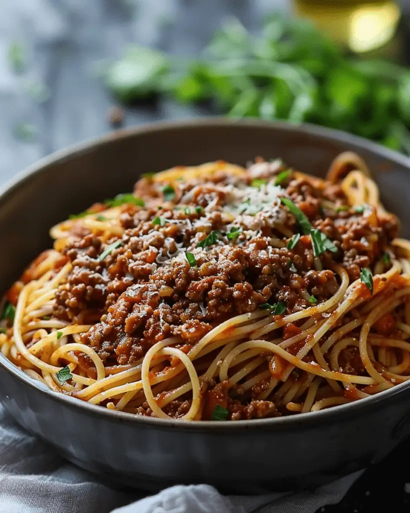 Greek Spaghetti Bolognese (Makaronia me Kima)
