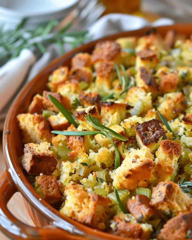 Gluten-Free Cornbread Stuffing with Orange Zest and Herbs
