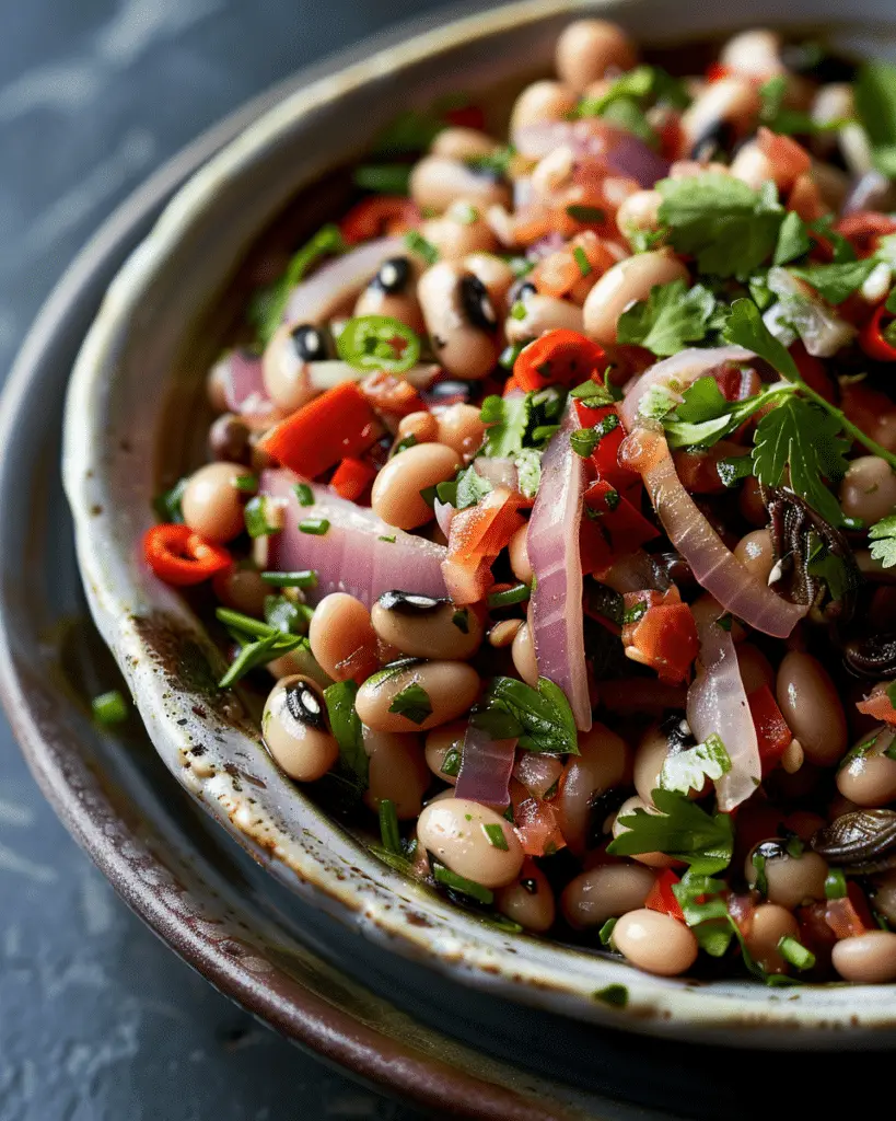 Black-Eyed Pea Salad with Sardines and Pickled Onion
