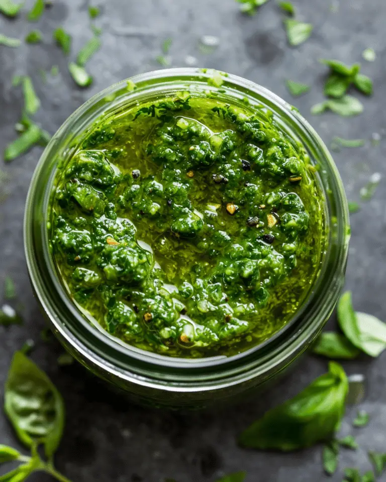 Basil Pesto Vinaigrette