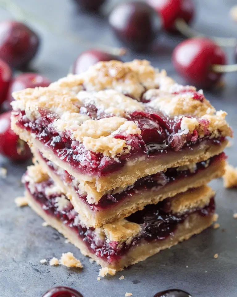 Easy Cherry Pie Bars Recipe