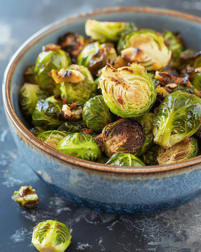 Maple Roasted Brussels Sprouts