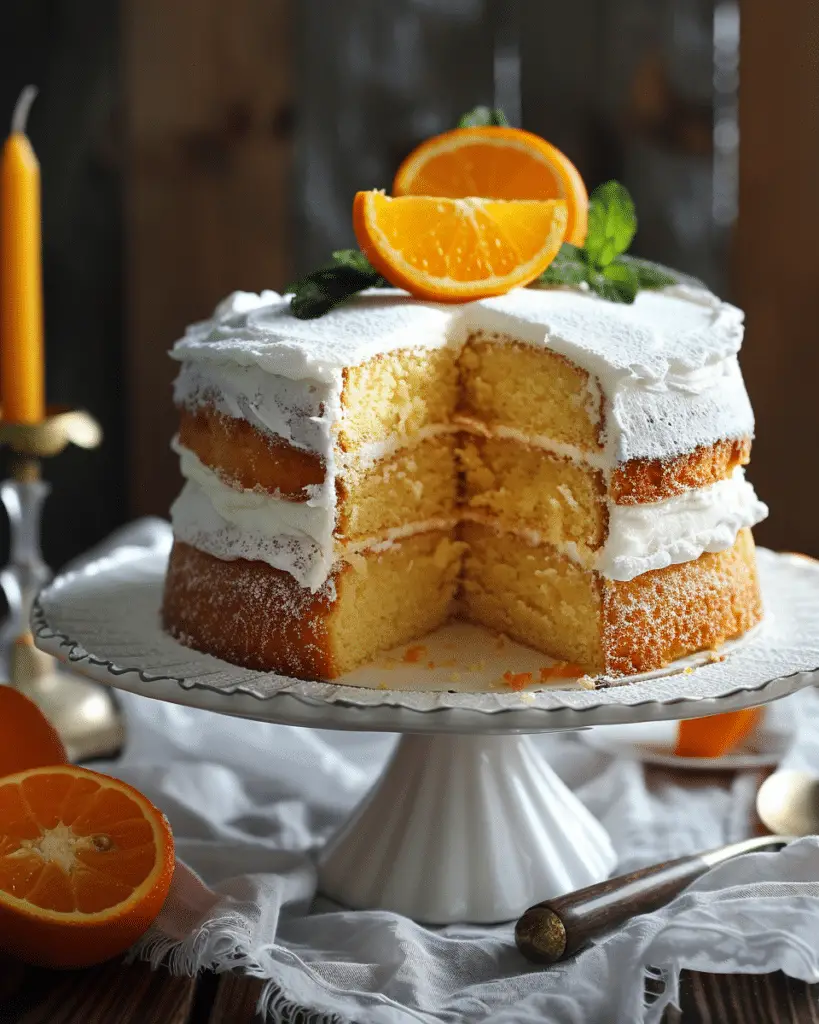 Orange 1-2-3-4 Cake