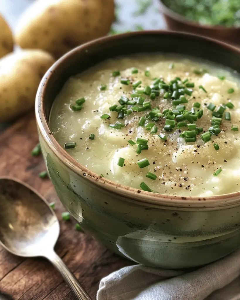 Potato, Spring Onion and Turnip Potage