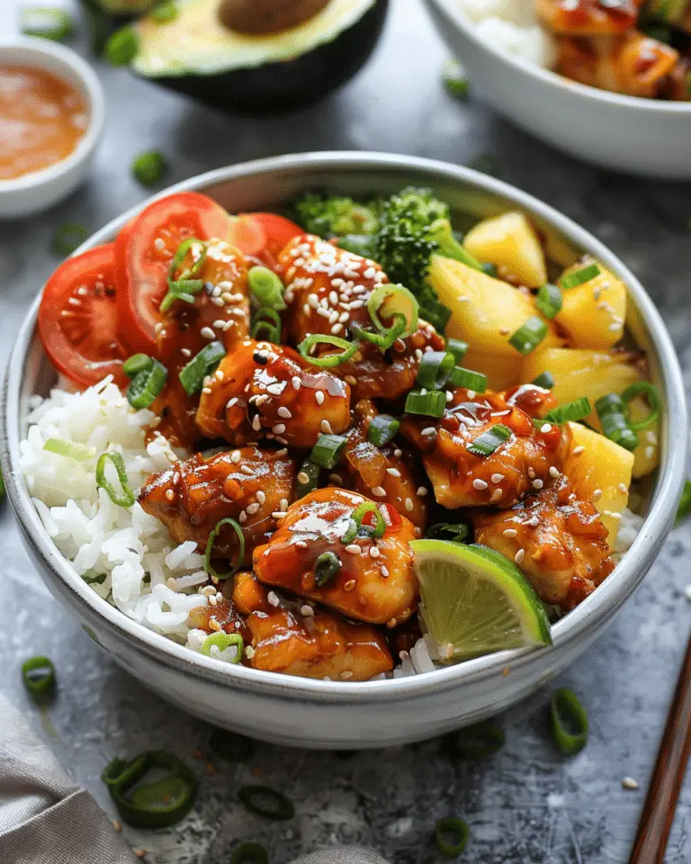 Teriyaki Pineapple Chicken Bowls Recipe