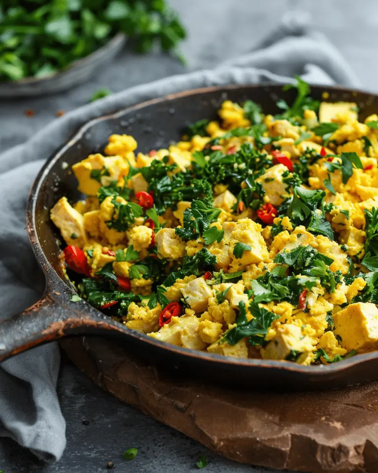 20-Minute Eggy Tofu Scramble (Vegan)