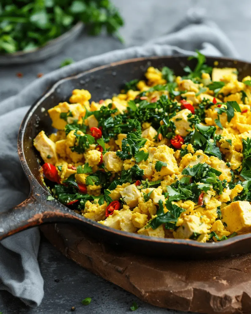 20-Minute Eggy Tofu Scramble (Vegan)