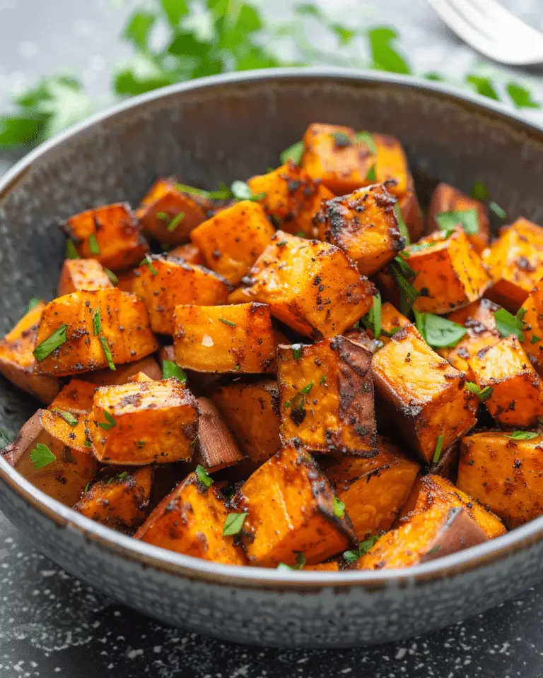 The Best Cubed Air Fryer Sweet Potatoes