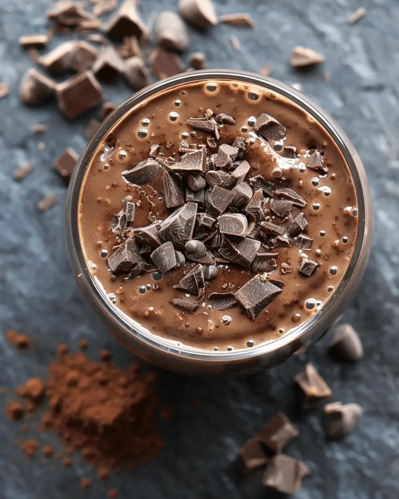 Blended Chocolate Overnight Oats