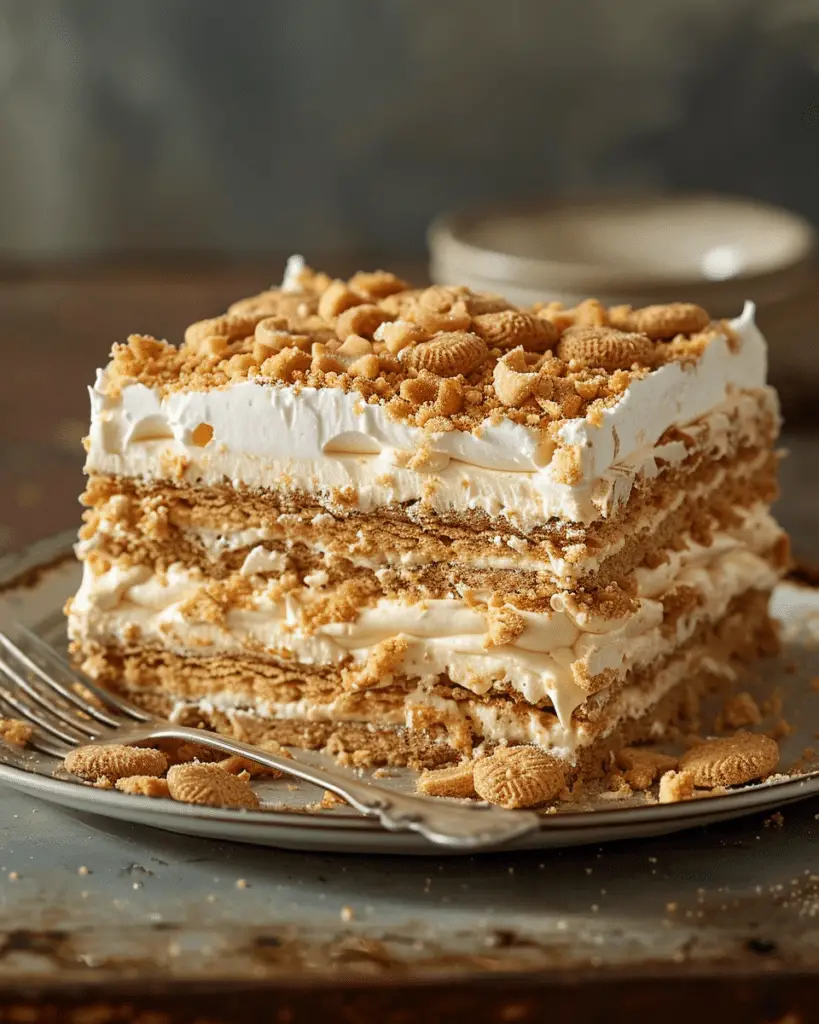 Nutter Butter Ice Box Cake