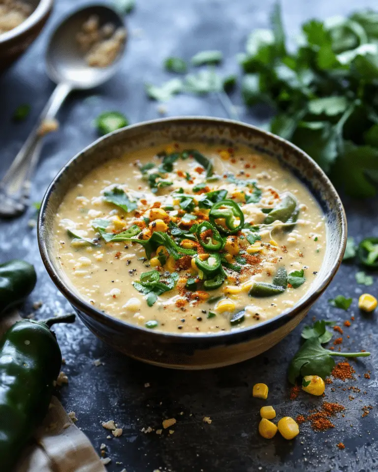 Sweet Corn and Roasted Poblano Chowder