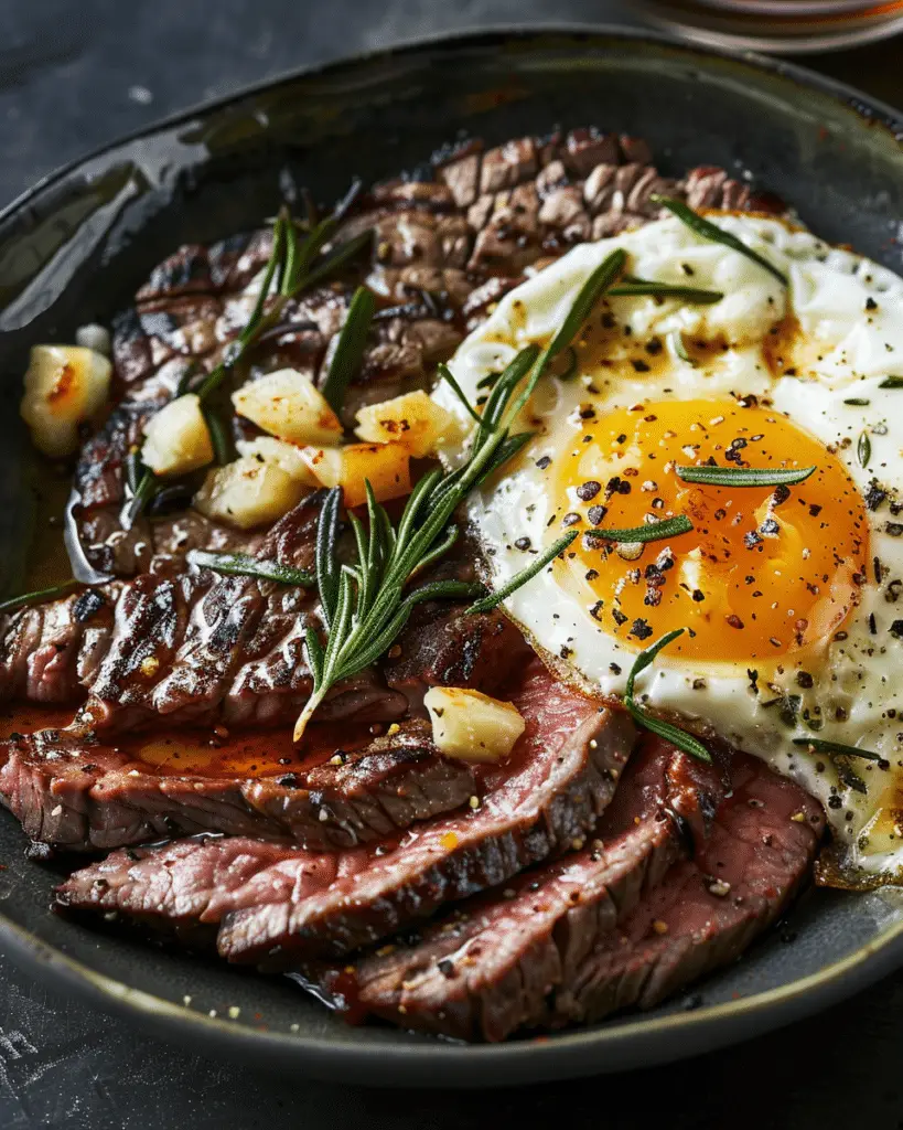 Steak and Eggs Recipe
