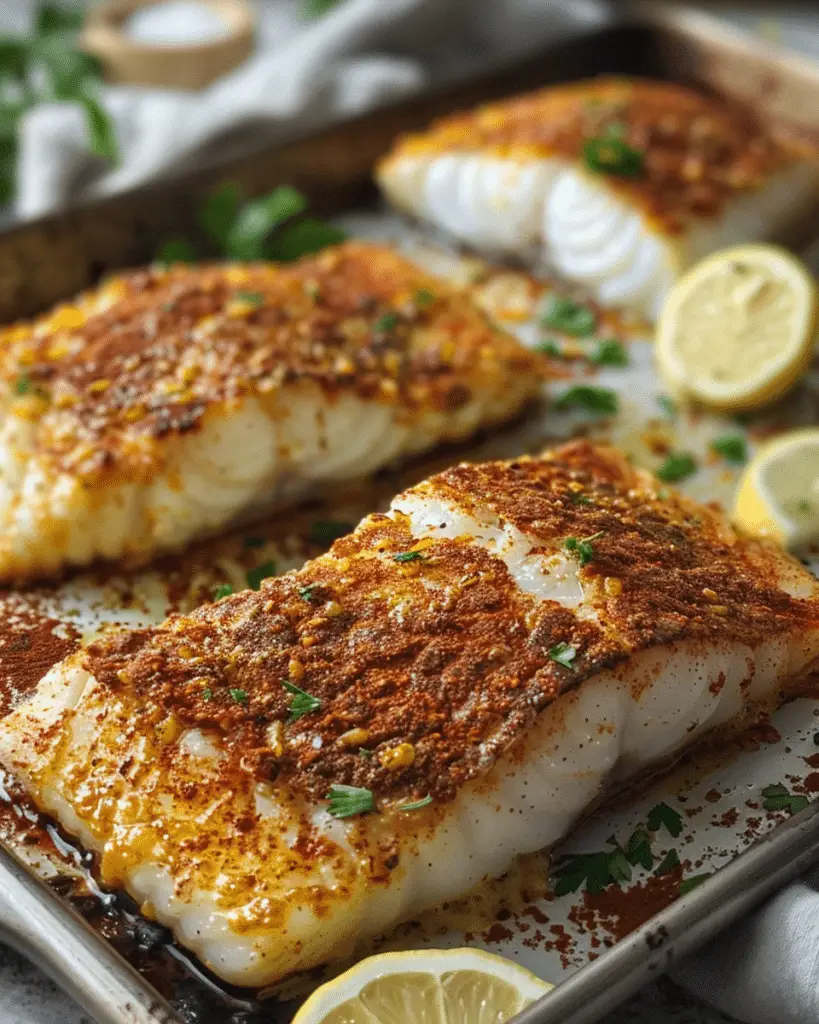 Baked Cajun Cod