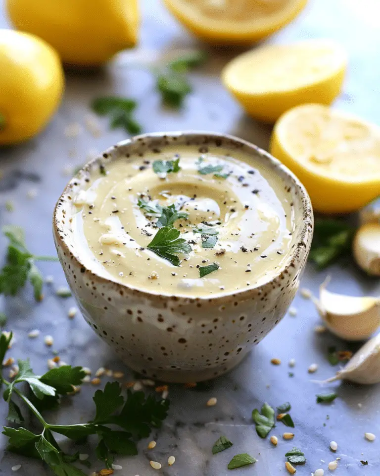 Lemon Garlic Tahini Dressing