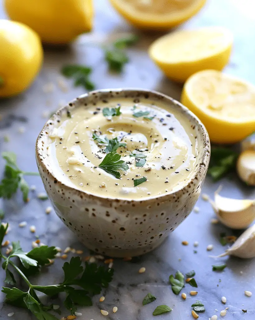 Lemon Garlic Tahini Dressing