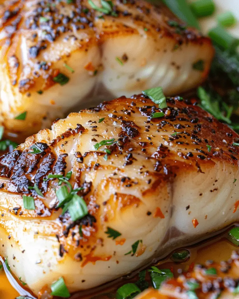 Soy Ginger Baked Chilean Sea Bass