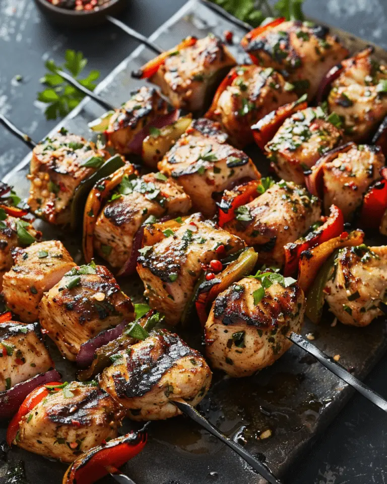 Middle Eastern-Style Grilled Chicken Kabobs