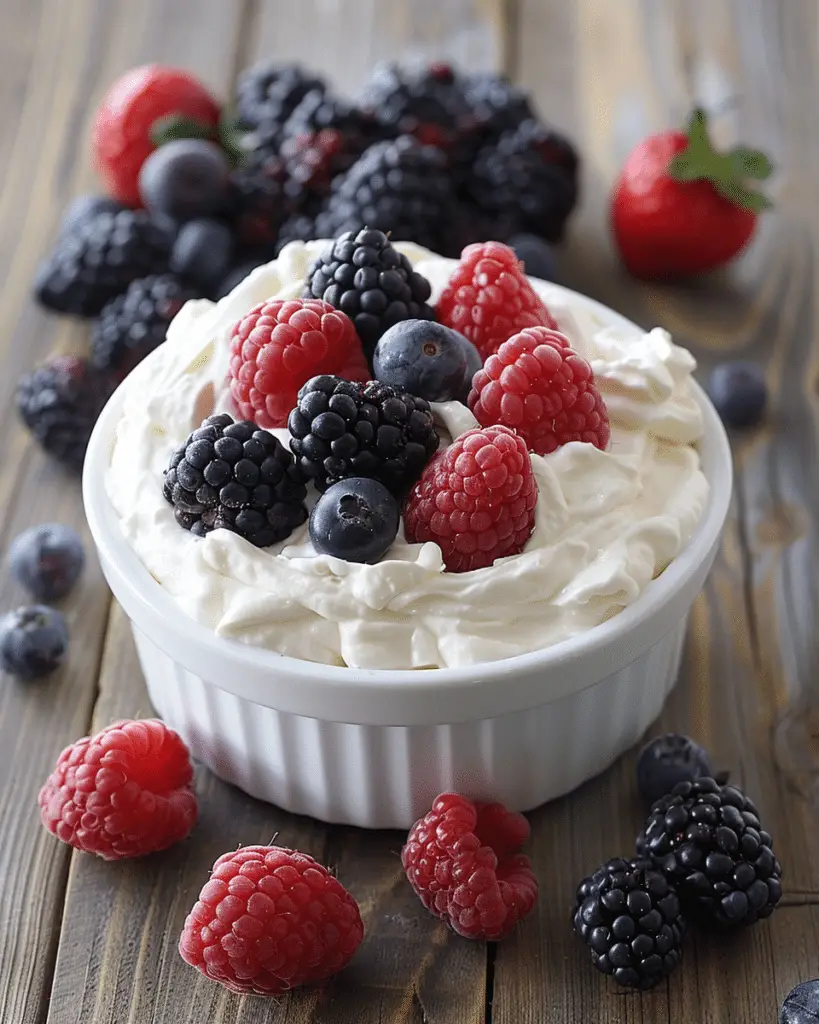 High Protein Yogurt Fruit Dip