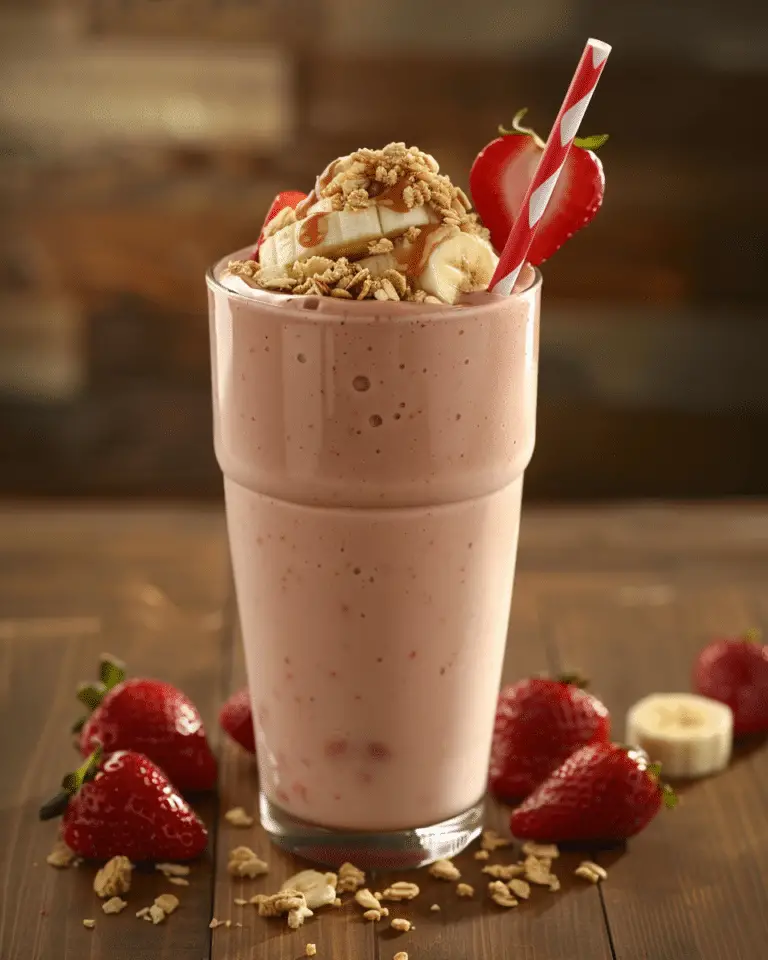 Peanut Butter Strawberry Banana Smoothie
