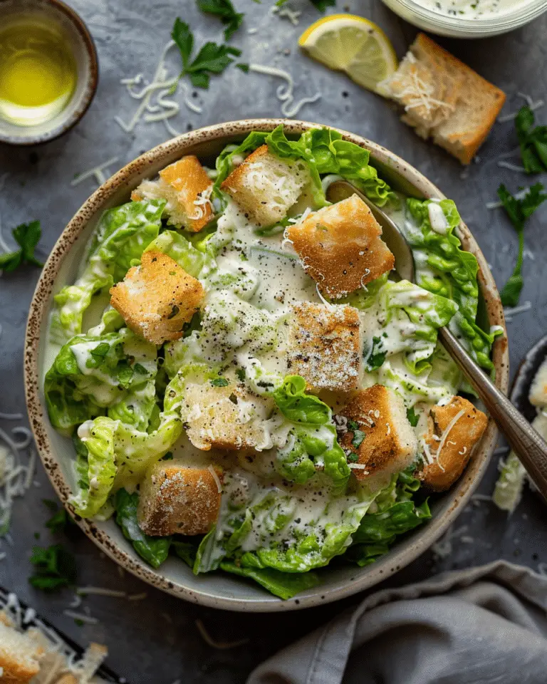 Homemade Caesar Salad Dressing Recipe