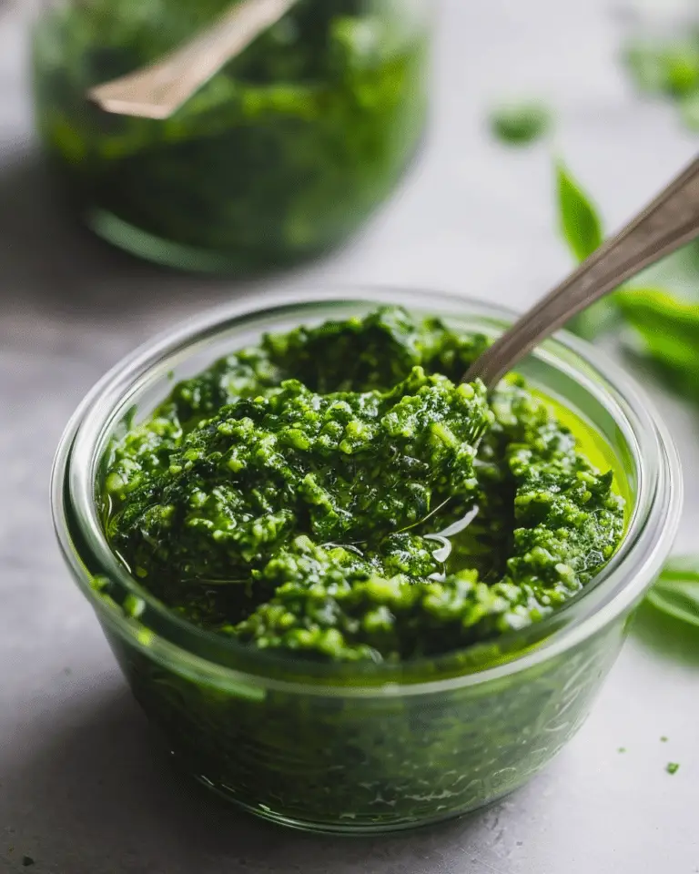 Pesto Without Pine Nuts (Vegan Recipe)