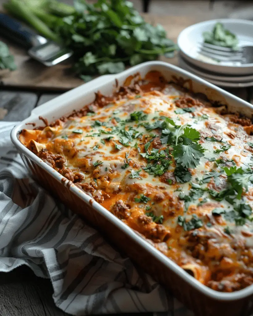 Best  Beef Enchilada Casserole