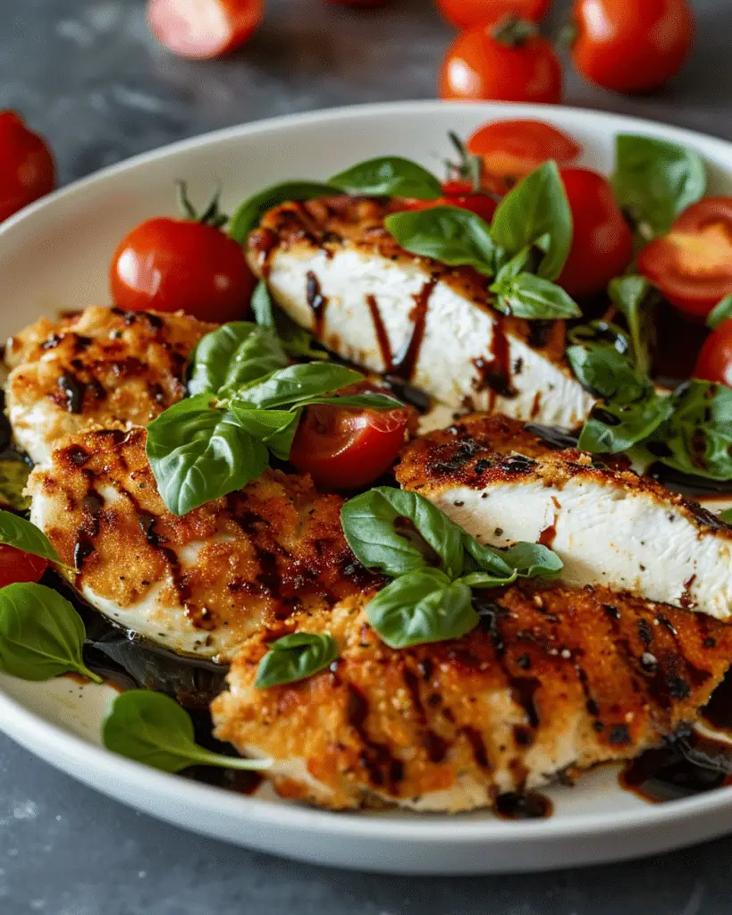 Crispy Caprese Chicken
