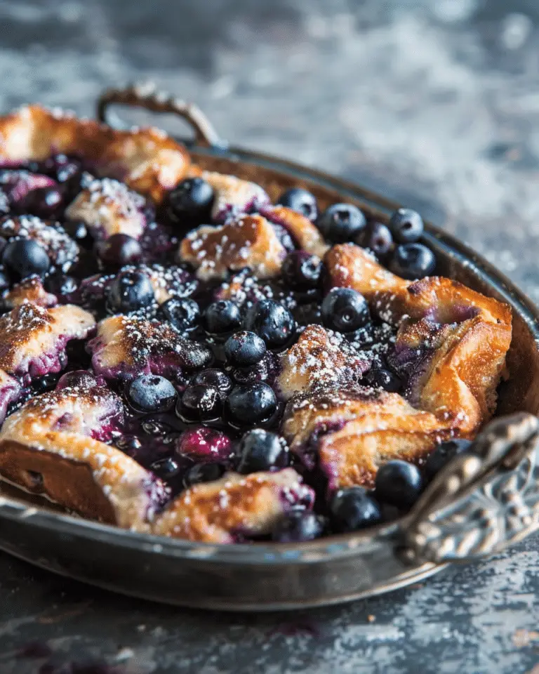 Overnight Blueberry French Toast Casserole Recipe