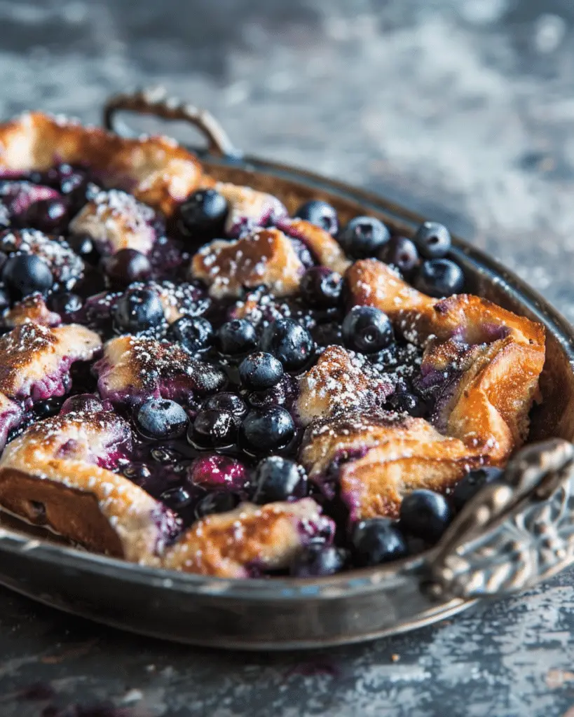 Overnight Blueberry French Toast Casserole Recipe