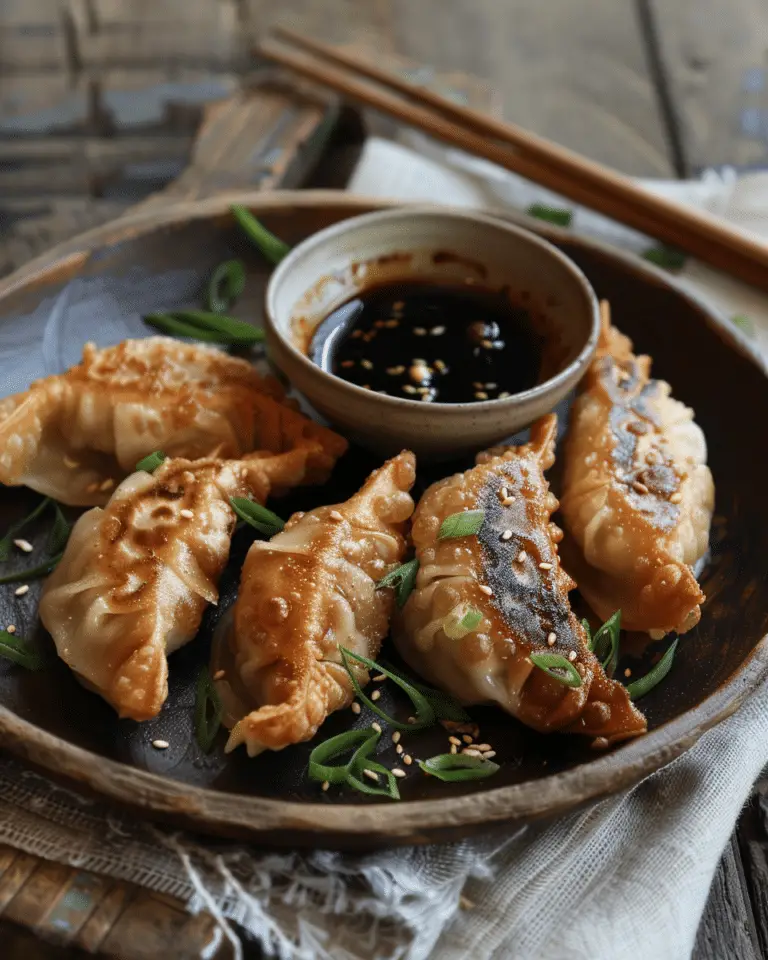 Best  Crispy Cabbage Dumplings with Soy Dipping Sauce