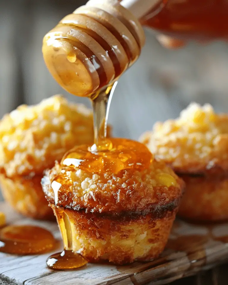 Easy Corn Fritter Muffins with Hot Honey (Chipotle)