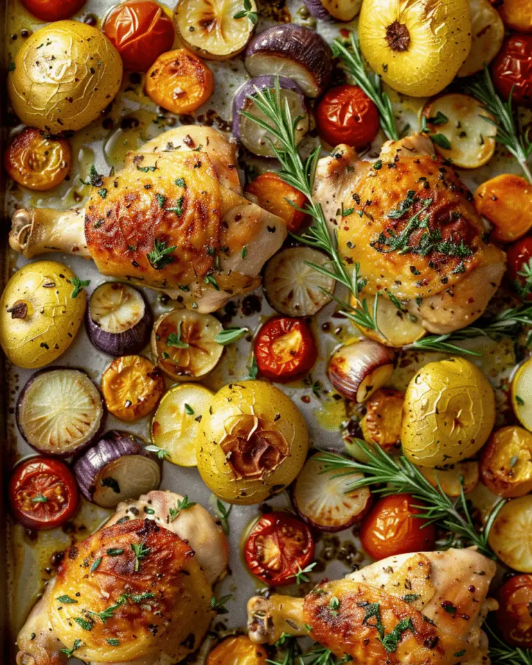 Sheet Pan Chicken and Vegetables Recipe