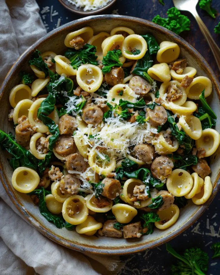 Orecchiette with Sausage and Broccoli Rabe
