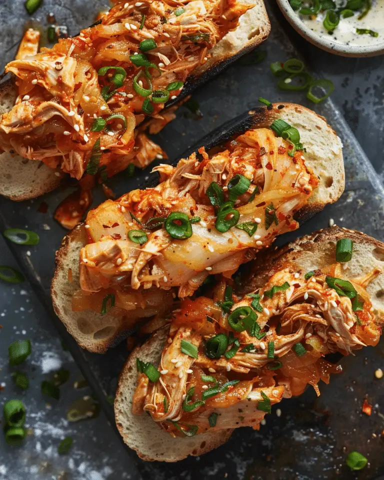 Kimchi Tuna Melts