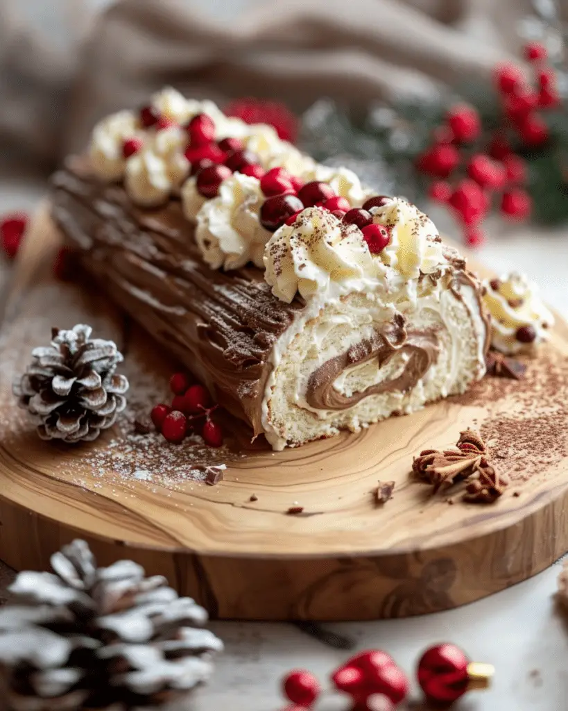 Christmas Yule Log Cake Recipe