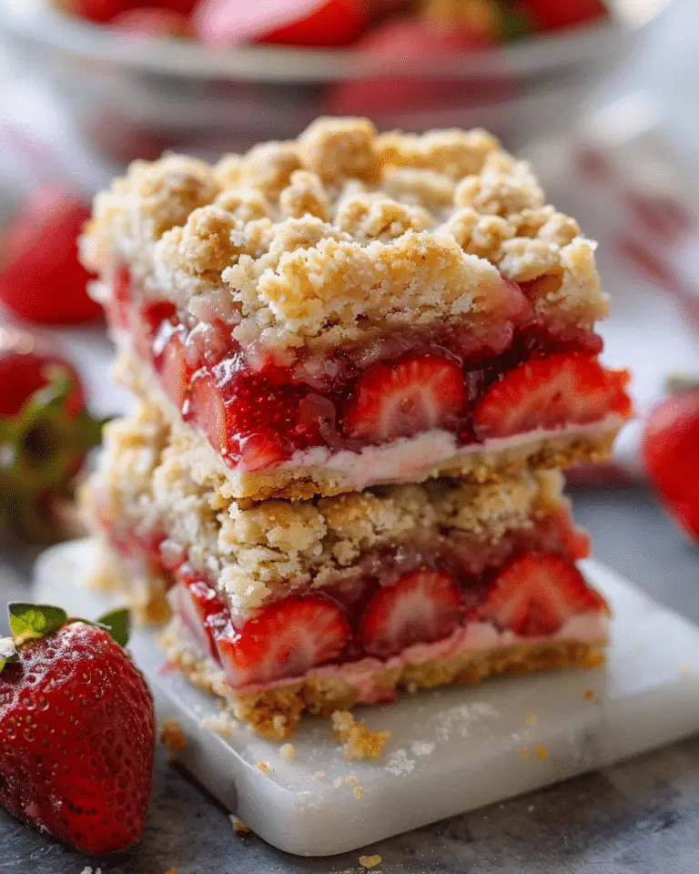 Strawberry Crumble Bars