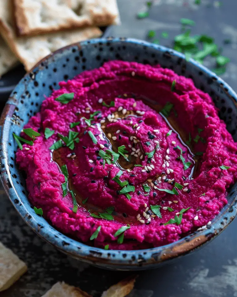 Creamy Roasted Beet Hummus
