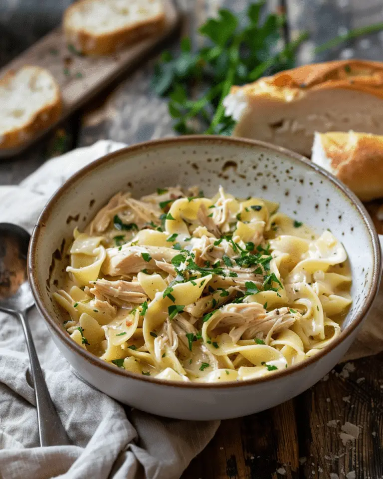 Crockpot Chicken and Noodles