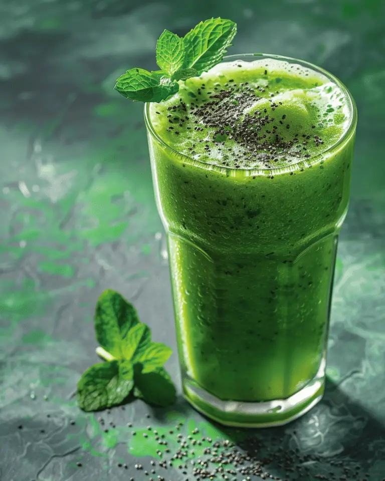 Green Smoothie with Mint