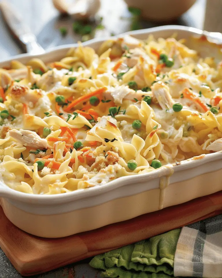 Super Easy Chicken Noodle Casserole Recipe