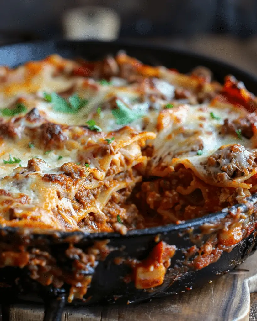 Dutch Oven Lasagna