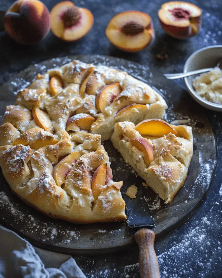 Peach Focaccia Recipe