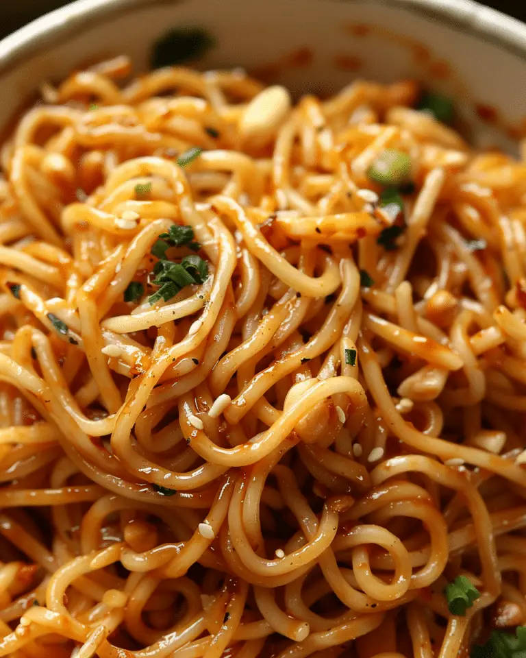 Spicy Peanut Butter Noodles Recipe