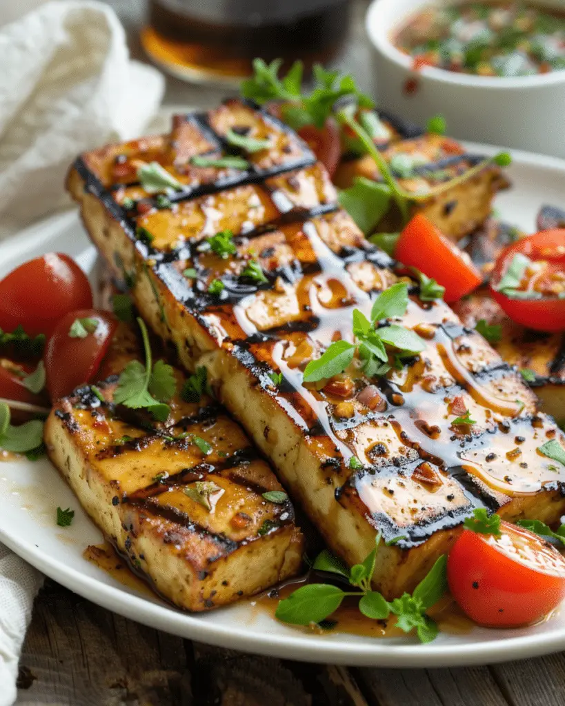 Italian-Style Marinated Grilled Tofu
