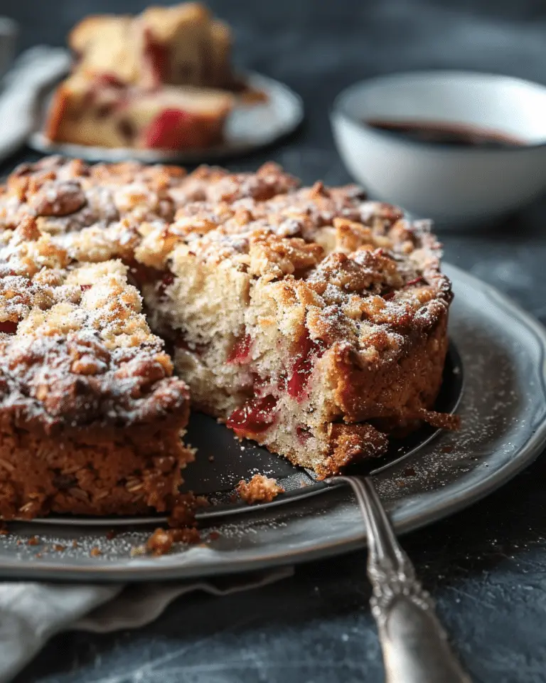 Rhubarb Coffee Cake