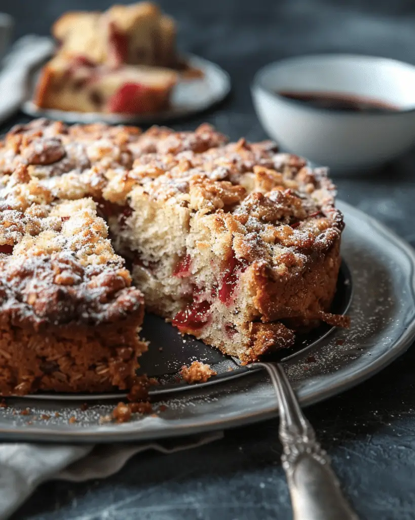 Rhubarb Coffee Cake