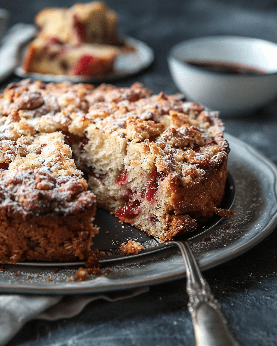 Rhubarb Coffee Cake