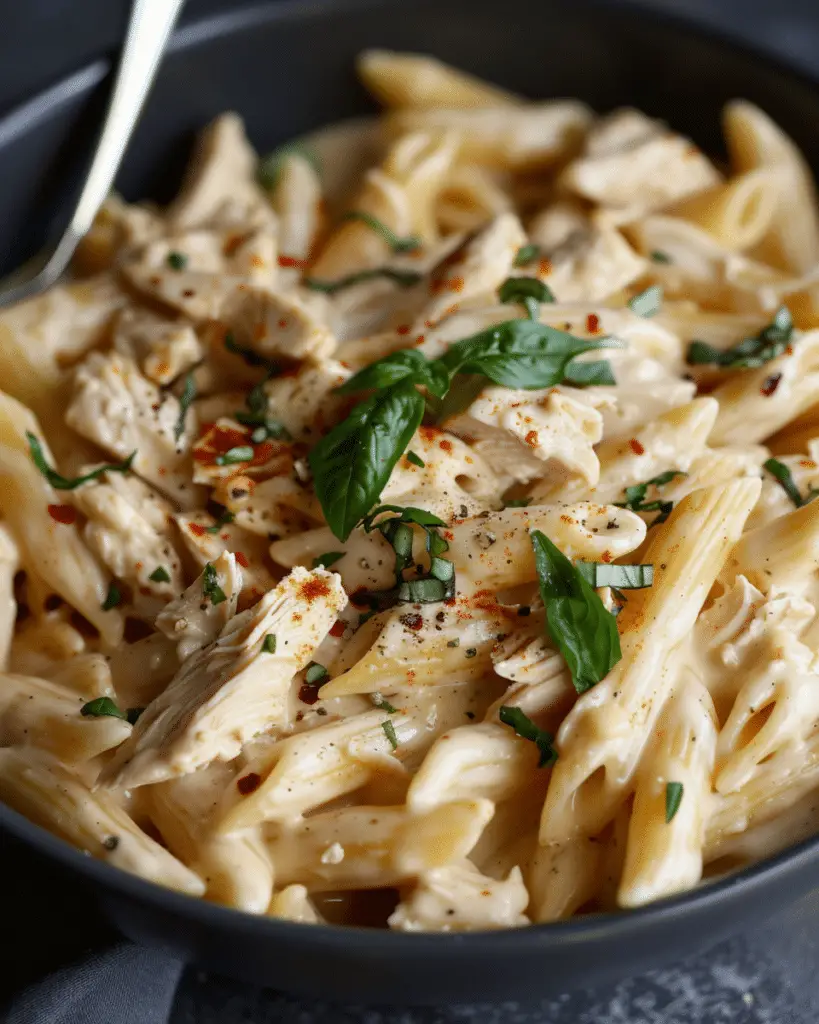 Crockpot Creamy Chicken Pasta Recipe